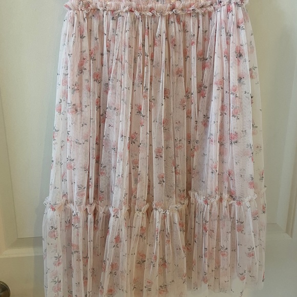 Thread and Needle Floral Sequins Kids Dress Size 10 Girls Pink - Picture 3 of 7